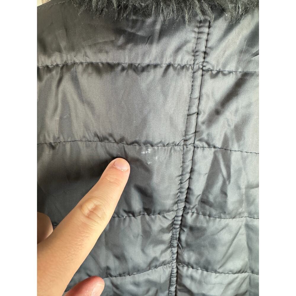 Dollhouse OuterWear Womens Black Puffer Jacket with Faux Fur Outdoors Winter - Picture 15 of 15